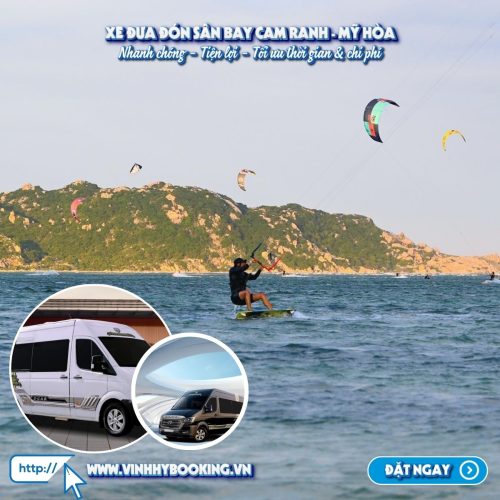 Khoảng cách từ sân bay Cam Ranh đi Mỹ Hòa là 70km